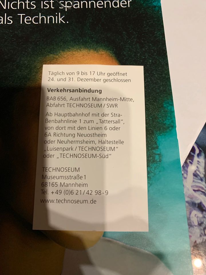 Technoseum Familienkarte in Mannheim