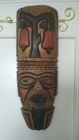 4 original afrikanische Holzmasken mit Pfeil und Wandleuchte Sachsen - Chemnitz Vorschau