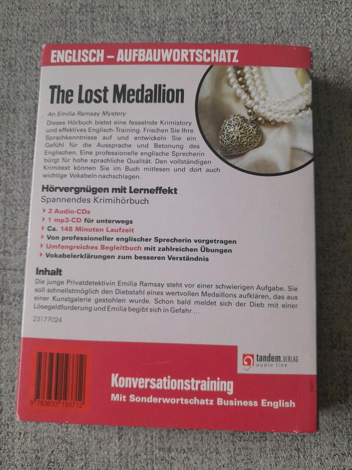 Krimihörbuch zum Englisch lernen The lost Medallion in Salzgitter