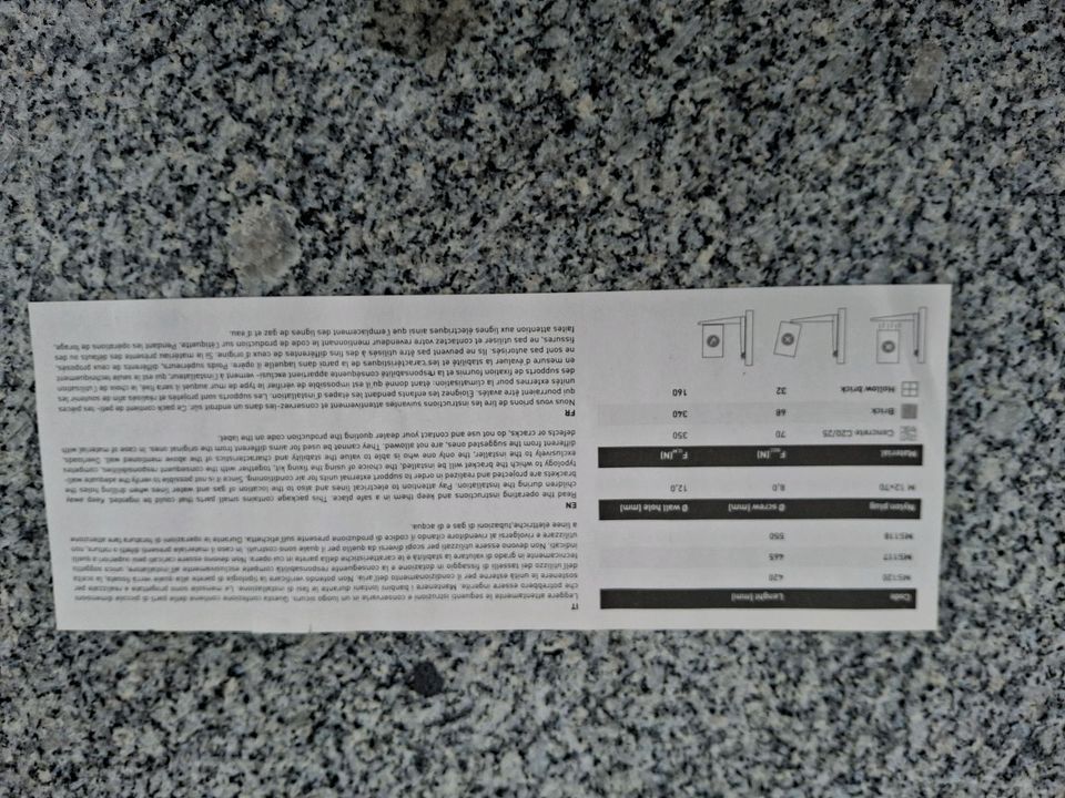 Wandhalterung für Klimagerät (siehe Beschreibung) in Bad Rappenau