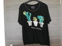 T-Shirt Kaktus Pailletten Tropical Paradise Canda C&A Gr. L Bayern - Wunsiedel Vorschau