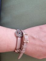 Luna Schmuck Armband Leder Genuine Leather rosa Stern Kreis Bayern - Türkheim Vorschau