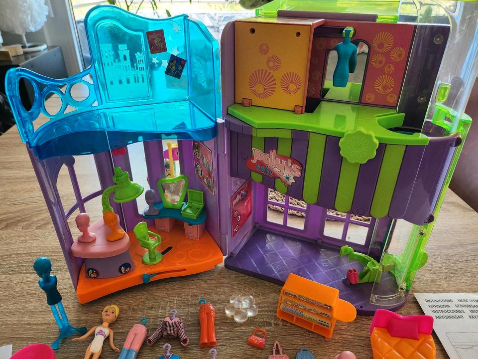 Originales Polly Pocket Apartment, Friseur, Cafe, mechanisch, Set in Hanau