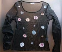 Neuw.~Hübsches LA-Shirt m.Blumen (v.Staccato), Gr.S, schwarz/bunt Hessen - Grebenhain Vorschau