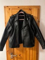 Herren Lederjacke H&M Echtleder schwarz Biker Jacke Sachsen - Treuen Vorschau