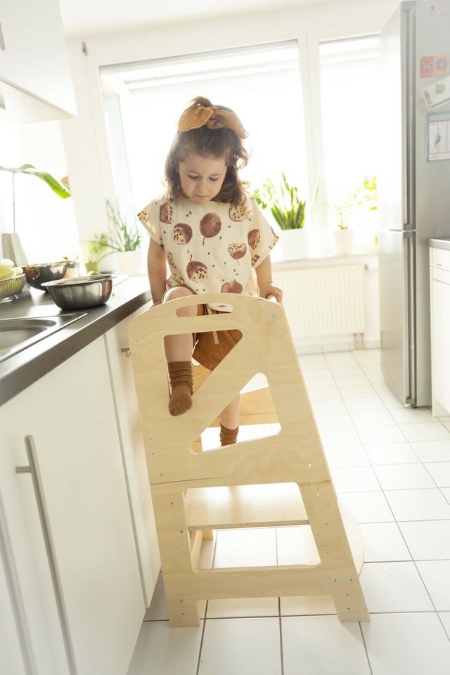 Lernturm Montessori, Küchenhelfer für Kinder aus Holz, natur, NEU in Stuttgart