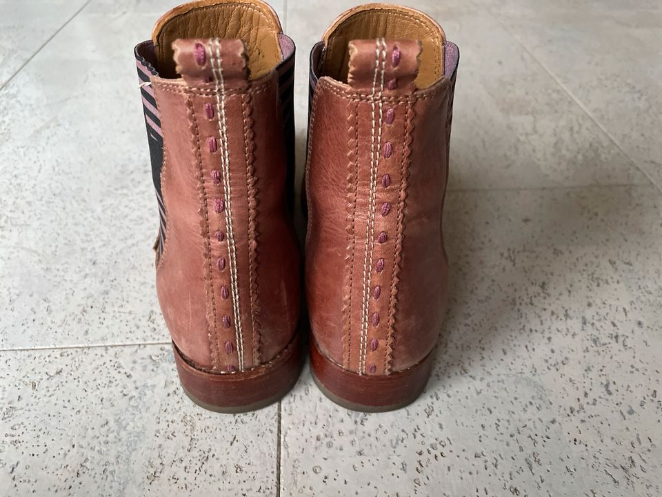 Crickit - Gr. 37 / 38 / 39 Boots Echtleder Cognac Stiefelette in Bad Zwischenahn