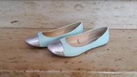 C&A Yessica Ballerinas türkis mint silber Sommer Größe 38 Bayern - Pegnitz Vorschau