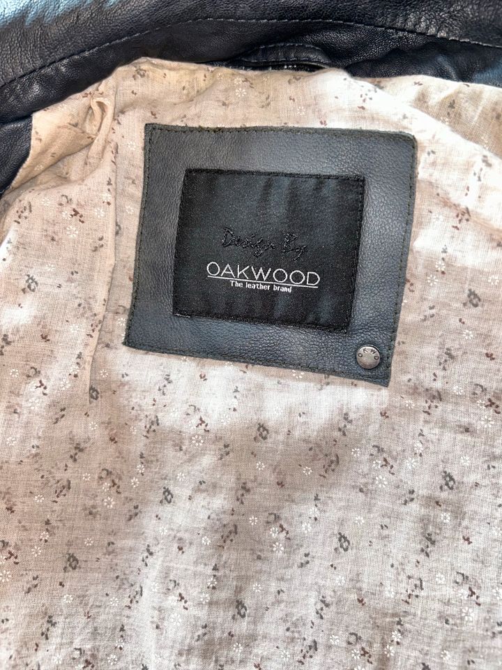 "OAKWOOD"Leder-Jacke,Dunkelblau,Gr. 38 in Bonn