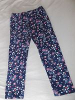 Yigga Mädch.Capri Legging Hose d.blau mit Blümchenmuster Gr.146 Bayern - Velden Vorschau