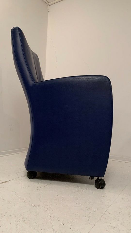 LeoLux Design Lounge Sessel Leder blau in Dortmund