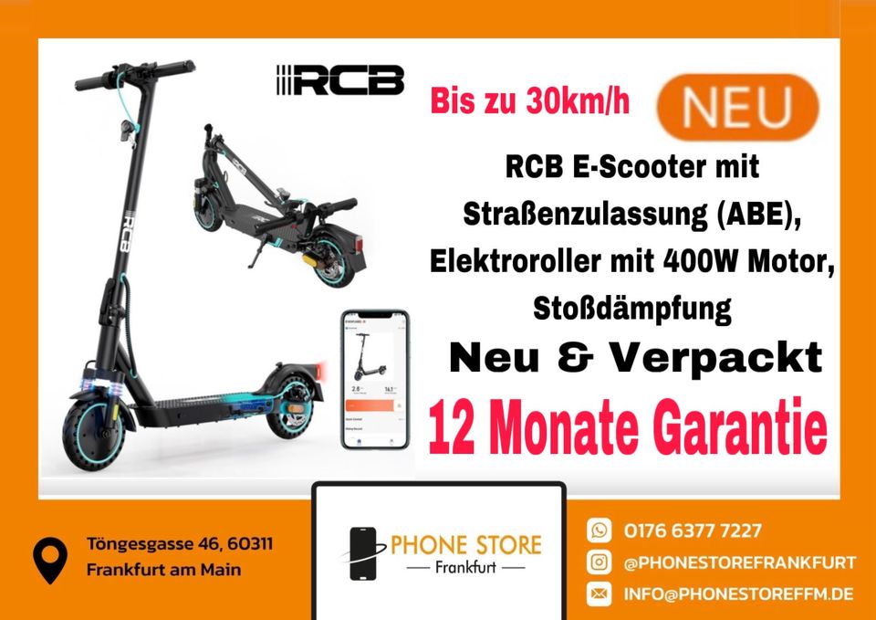 ✴️ E Roller / E Scooter / Elektroroller / RCB / Neu ✴️ in Frankfurt am Main