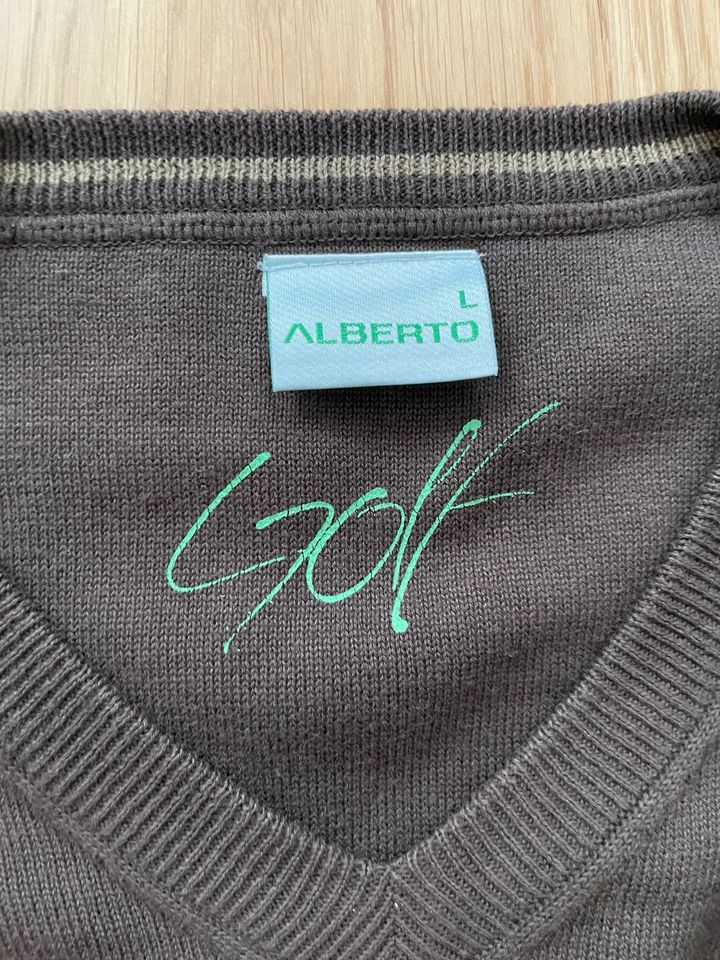 Alberto Golfhemd Herren braun Gr. L in Köln
