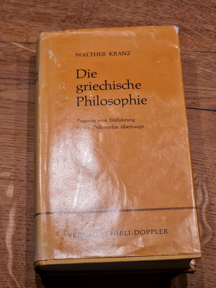 Die griechische Philosophie Walther Kranz in Renningen