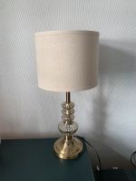 Tischlampe Messing und Glas mit Lampenschirm Berlin - Köpenick Vorschau