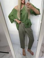 NEUWERTIG 100% LEINEN HOSE KHAKI GRÜN H&M JOGGINGHOSE Nordrhein-Westfalen - Gangelt Vorschau