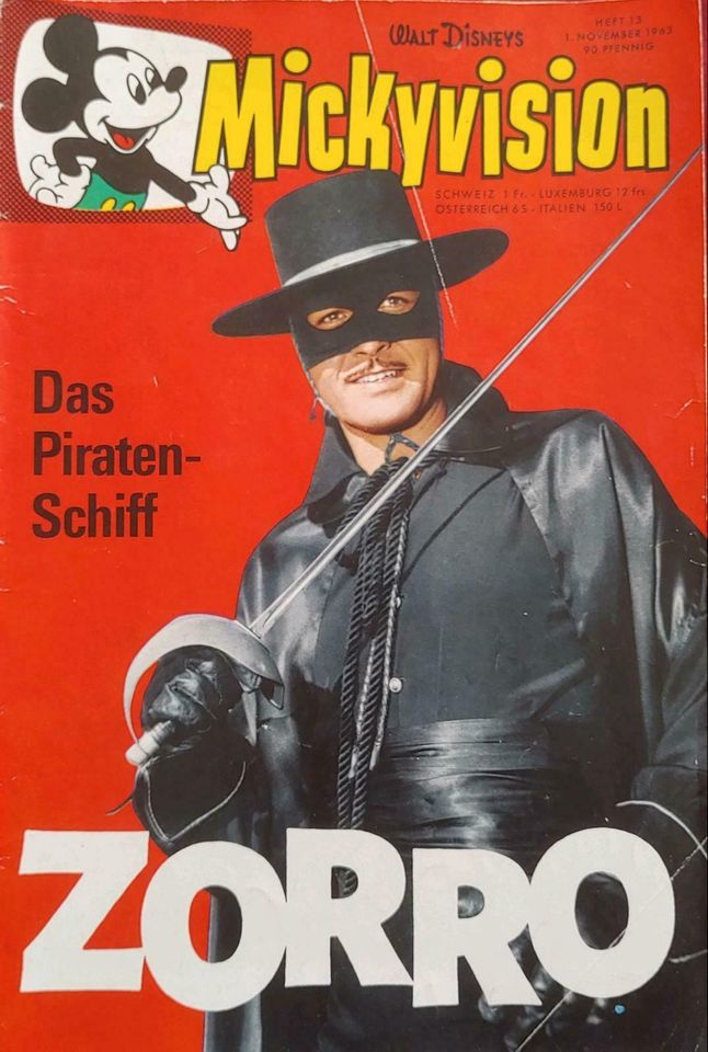 Mickyvision ZORRO Heft 13 1.11.1963 in Geiselbach