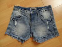 neuwertige Jeansshort Hotpants blue motion Fransen Elasthan 36 Baden-Württemberg - Obersulm Vorschau