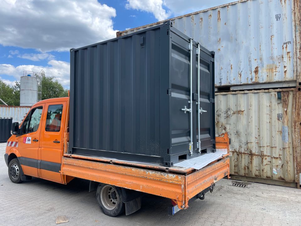 7ft Minicontainer neuwertig RAL 7021 Materialcontainer mieten in Nürnberg (Mittelfr)