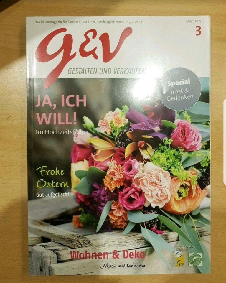 Fachzeitschrift Florist / Gärtner G&V Gestalten & Verkaufen 2019 in Freudenberg