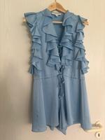Shona Joy Jumpsuit | Rüschen | Hellblau | Größe 36 (AUS 8) Hessen - Schwalbach a. Taunus Vorschau