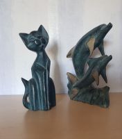 Figuren, Holzfiguren Katze, Delfin, auch einzeln, 25cm hoch Brandenburg - Finsterwalde Vorschau
