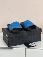 MCM Sandalen 43EU Ungetragen, mit Etikett Blau, Kautschuk Frankfurt am Main - Gallusviertel Vorschau