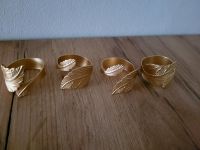 4 Serviettenringe Gold Palme Sendling - Obersendling Vorschau