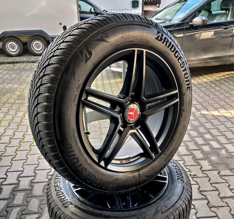 ✓ MERCEDES GLC 235/60 R18 107H WINTERREIFEN SCHWARZE ALUFELGEN in Herten