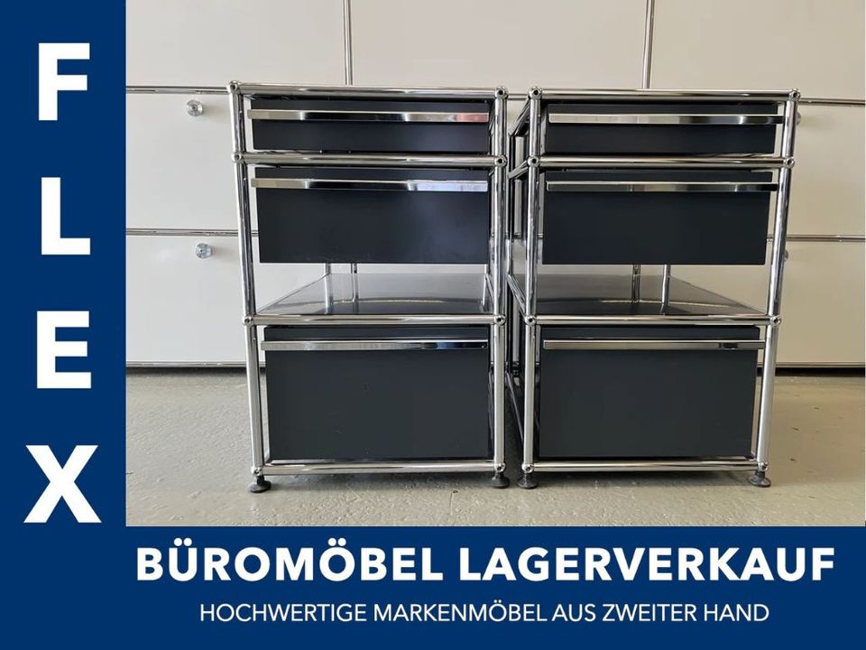 3x USM Haller Standcontainer anthrazit (NP 1679€) in Karlsruhe