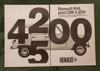 Renault R4 Werbung Reklame 1963 Niedersachsen - Danndorf Vorschau