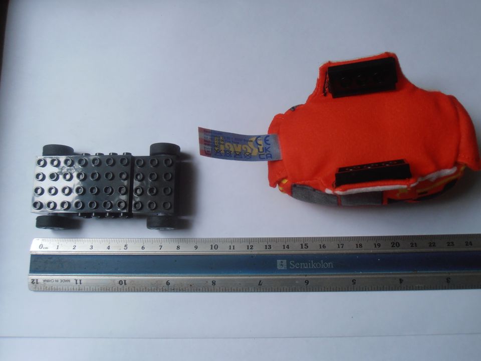 Polizeiauto Rückziehmotor, Lego kompatibel - Kleinkinder Plüsch in Werlte 