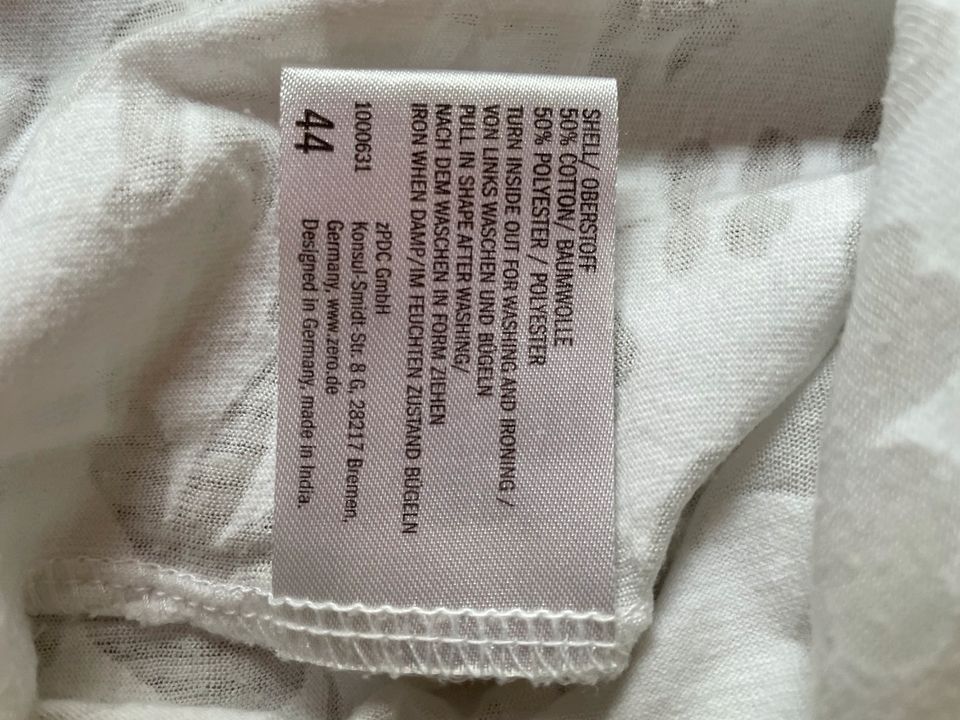 Zero Damenshirt, weiß, Größe 44 in Bremen