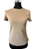 Hellbraunes Rippshirt / T-Shirt von Mango MNG, Gr. S Brandenburg - Panketal Vorschau