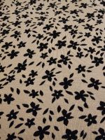 NEU dünner Jersey Stoff schwarze Blumen, 1.50x1.30m Baden-Württemberg - Laupheim Vorschau