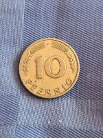 1x 10 Pfennig Münze und 1x 1 Pfennig Münze von 19498 Hessen - Taunusstein Vorschau
