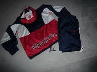 vintage Reebok Track Anzug Jacke mit Kapuze +Knopfhose GR.M 90's Mitte - Wedding Vorschau