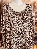 Eleganter Cape Poncho im Leo Look Niedersachsen - Brackel Vorschau