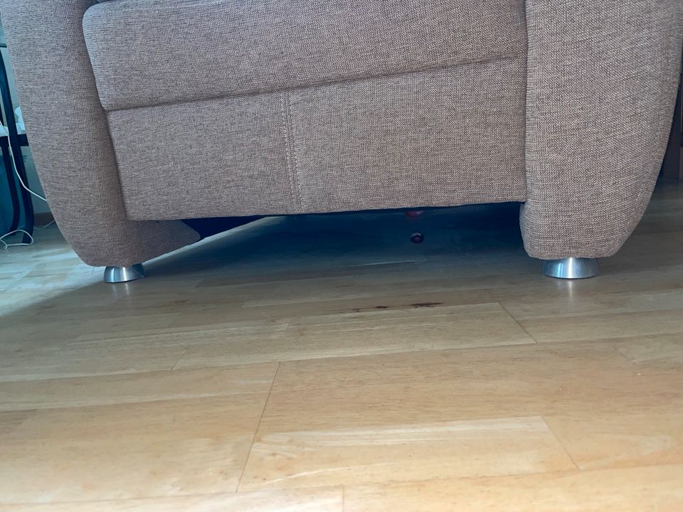 Sofa Sessel Kautsch Sessel Braun in Crailsheim