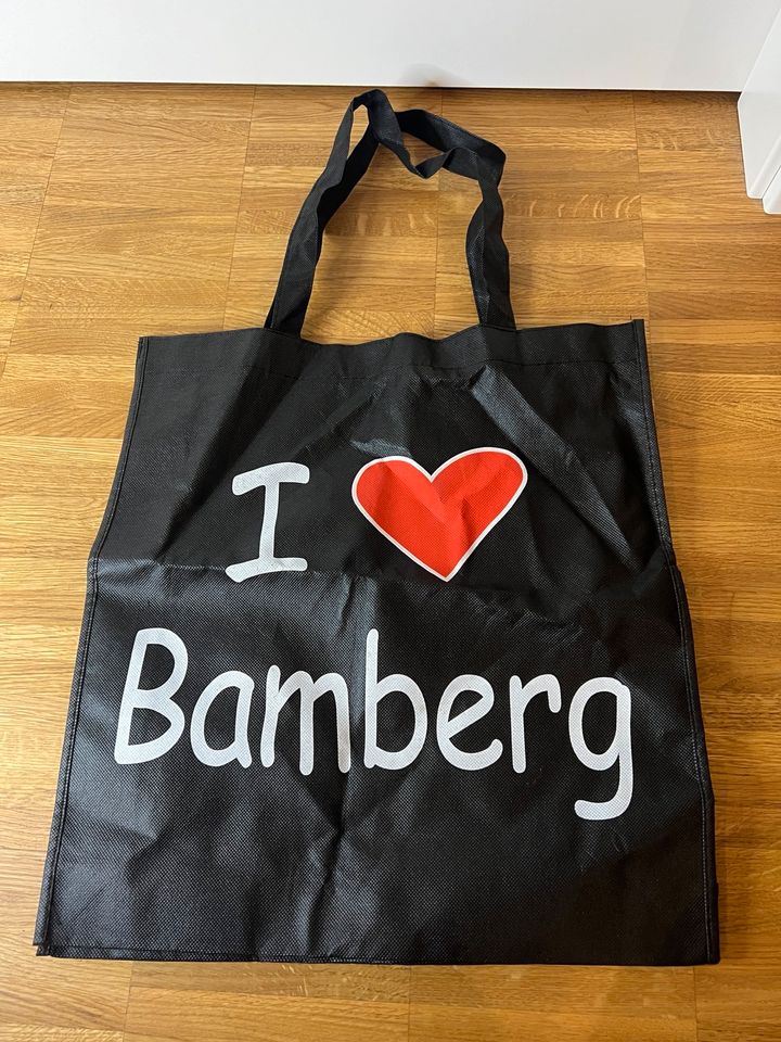 I Love bamberg Tasche Tragetasche Beutel schwarz rot in Gröbenzell