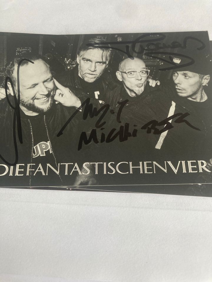 Autogrammkarte Die Fantastischen Vier in Neuhofen