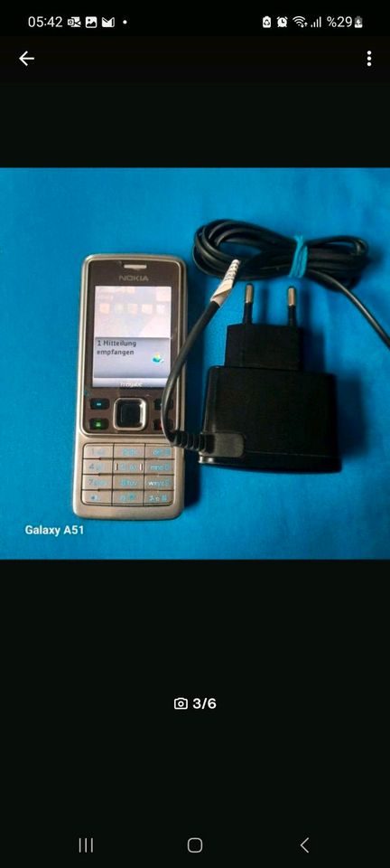 Nokia Handy 6300 ohne Simlock Vollfunktionfehig in Bielefeld