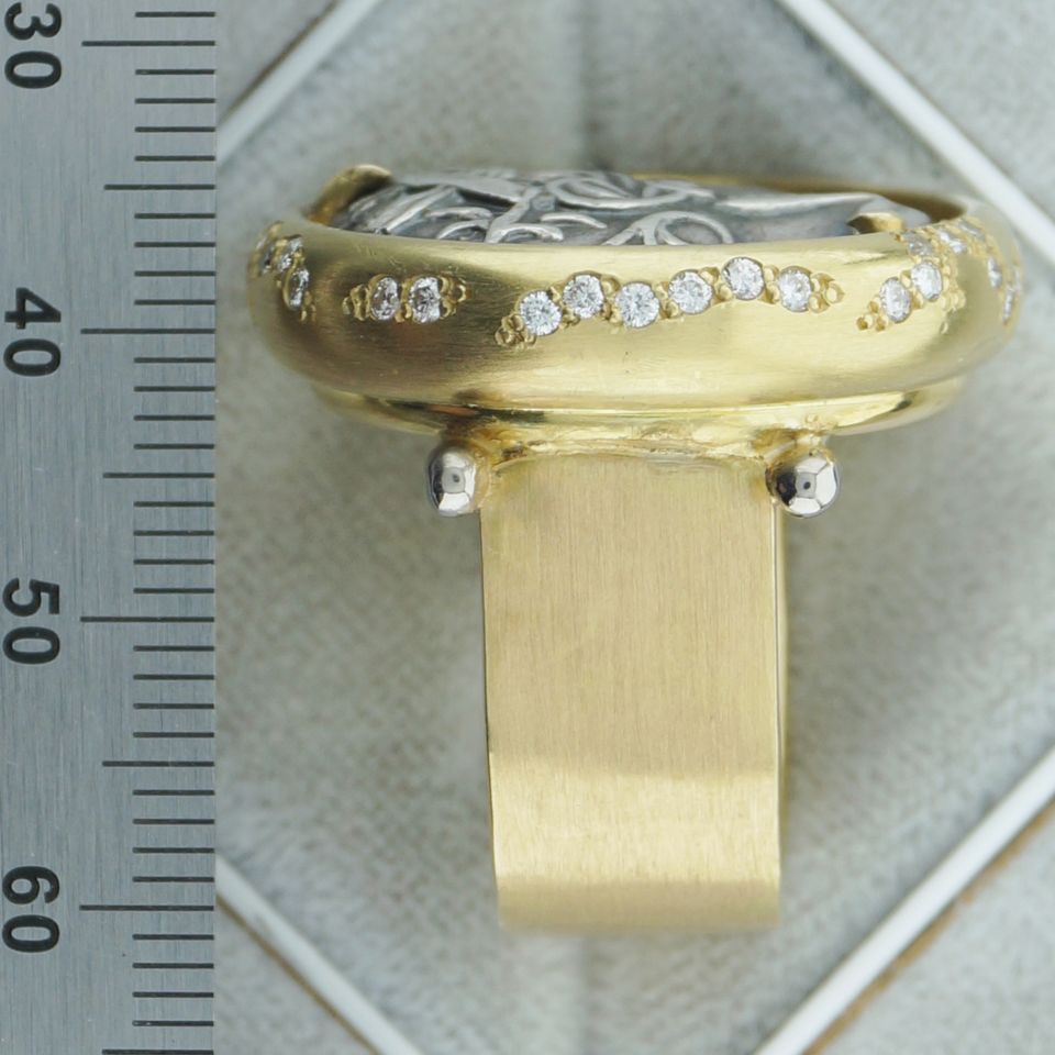 Ring Gold 750 Brillant, Brillantring, Goldring, Tetradrachme in Friedelsheim