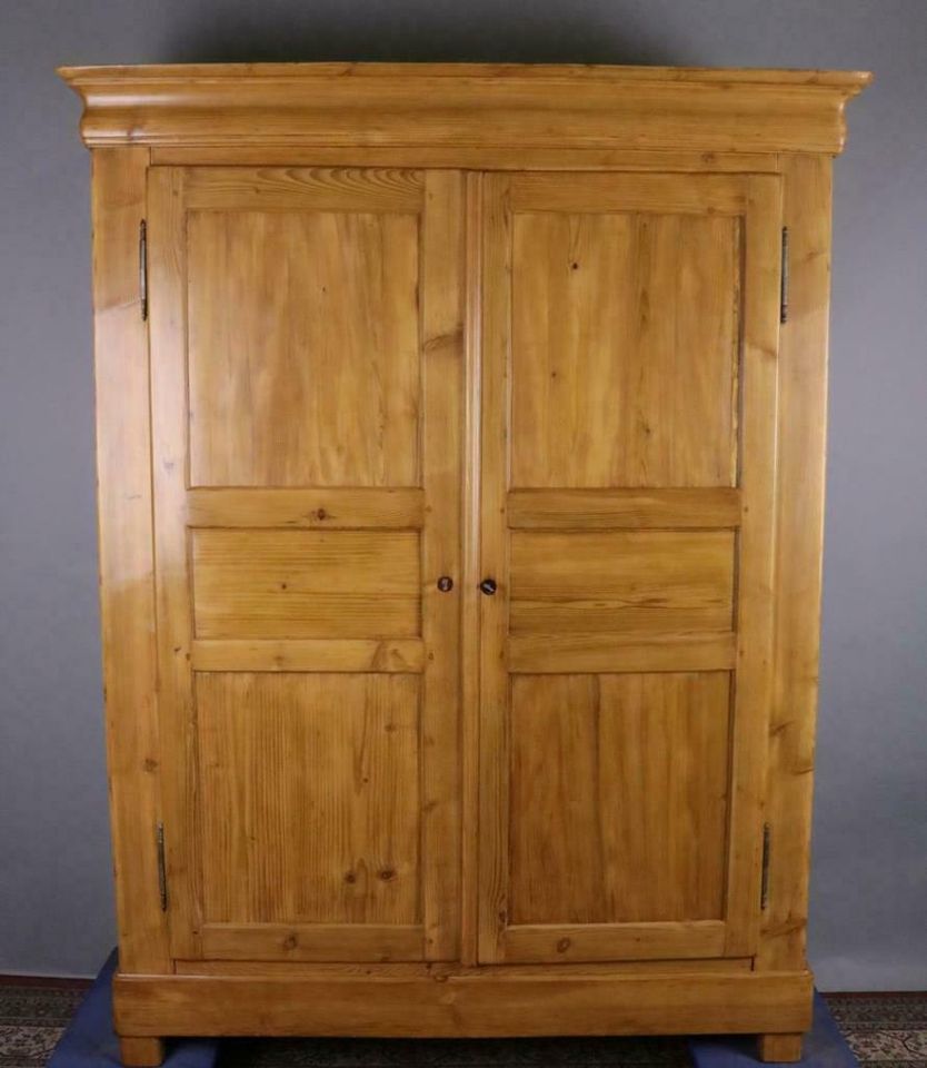 Antiker Biedermeier Schrank Weichholz um 1860  #12072 in Walldorf