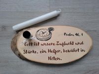 Kerzenleuchter auf Holz, handbemalt Geburtstag, Taufe, Geburt,... Baden-Württemberg - Benningen Vorschau