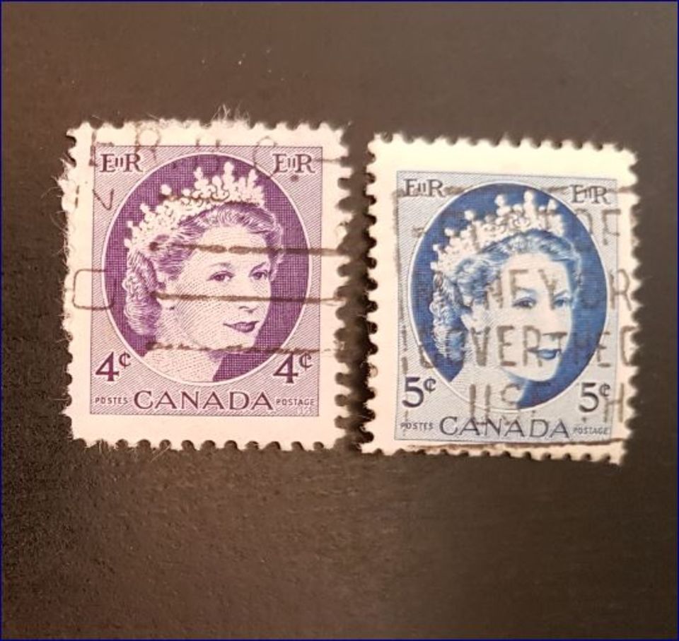 Kanada MiNr. 293/294 Königin Elisabeth II Ausgabe 1954 in Pirna