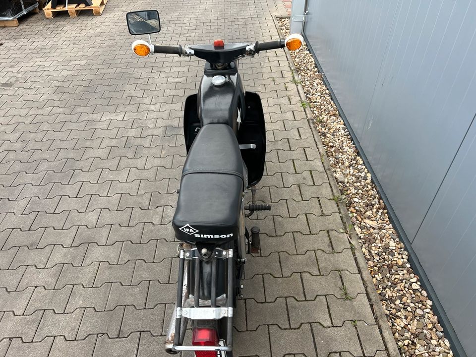 Simson Habicht SR4-4 SR4 SR 4 1974 FÄHRT Moped Mofa Kniebleche in Osterweddingen