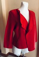 Rote Marc Cain Jacke Cardigan Wolljacke Schurwolle Saarland - Bexbach Vorschau