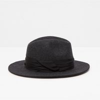 Zara, Exklusiver Hut mit breiter Krempe & Doppelband,OneSize,grau Hannover - Döhren-Wülfel Vorschau
