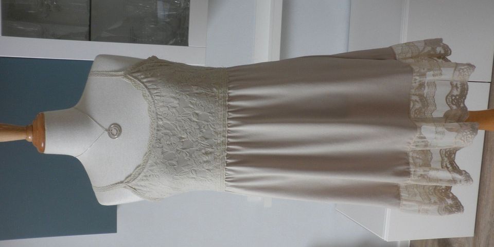 Cream Impressionen Unterkleid Spitze Tüll beige 40 L NEU NP70€ in